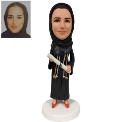 Graduation Bobblehead Wrapping the Hijab