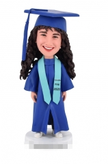 Personalized Graduation Bobblehead Female