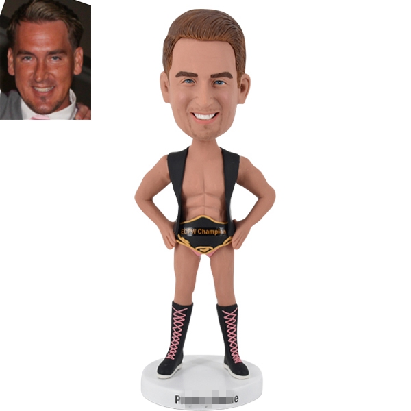 Wrestler  Bobblehead Personalized