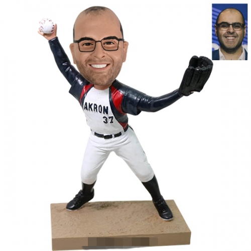 Baseball Bobblehead Custom Akron Athletics