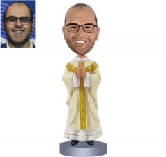 Custom Priest Bobble Head Catholic doll