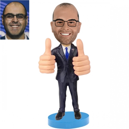 Bobblehead Custom with big thumbs up