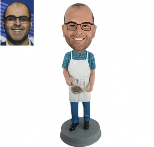 Chef Bobblehead Custom with apron