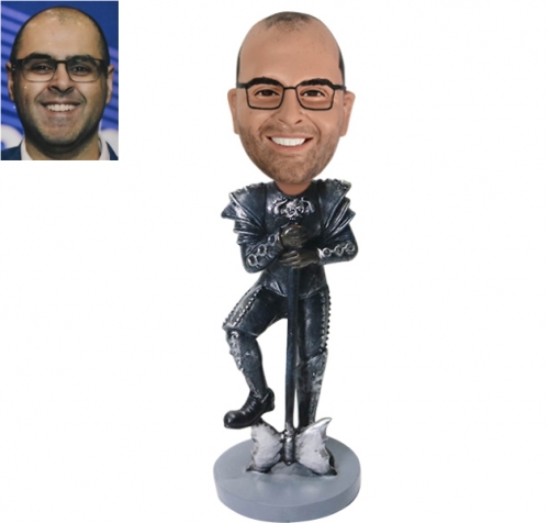 Custom Knights Bobblehead with weapon