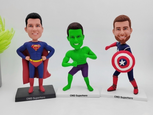 3 Different Custom bobbleheads bulk wholesale