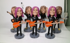 7 Same Bobbleheads with small Accessories