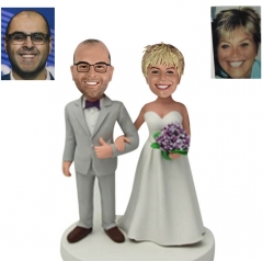 Bride and Groom cake topper