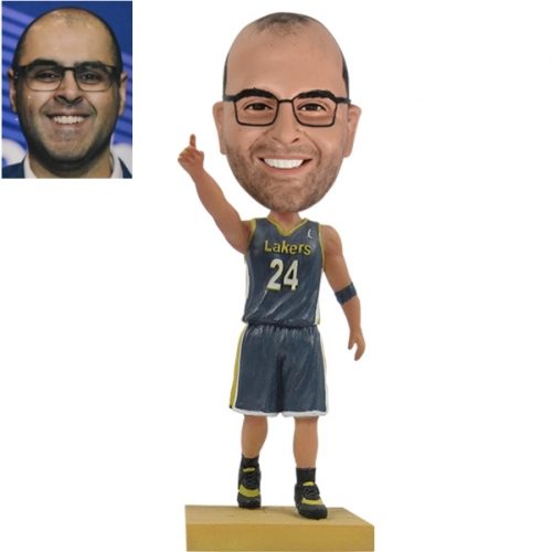 NBA Lakers Basketball Bobble head Customized