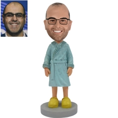 Custom Bobblehead in bathing robe