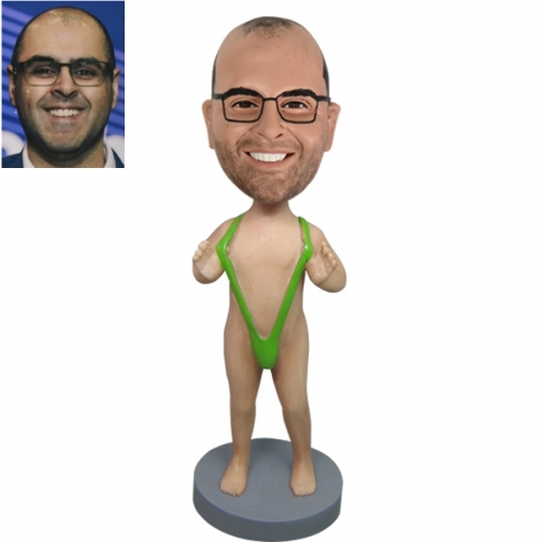 Custom Mankini bobblehead funny