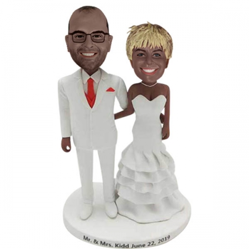 Custom African American Wedding Cake Toppers