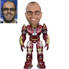 Hulkbuster Bobblehead action figure with real face