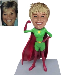 Custom bobblehead doll Muscular girl Supergirl