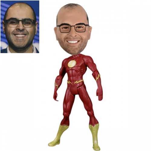 Flash Bobblehead action figure with your face
