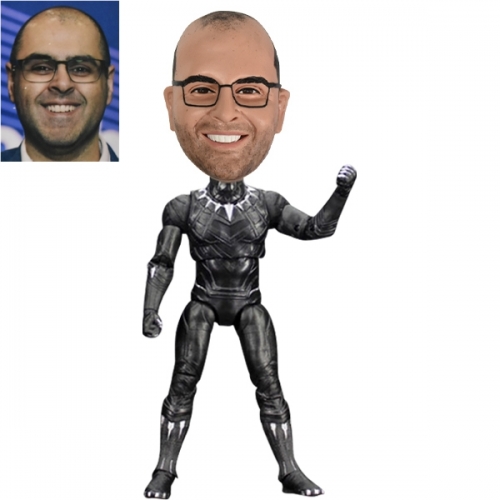 Black Panther Bobblehead action figure with your face