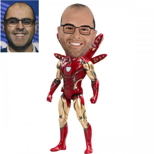 Ironman action figure with your face