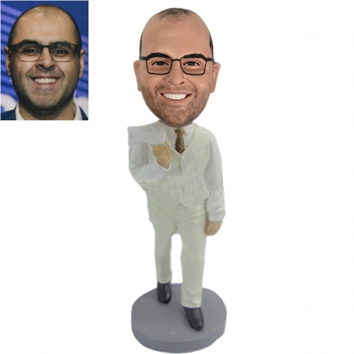 Personalized groomsman bobblehead from photo