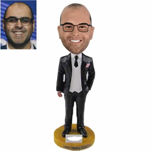 Groomsman Bobblehead from Picture