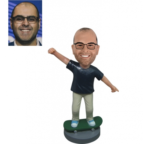 Custom Skateboarding Bobblehead from photo