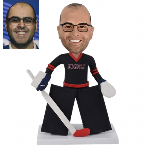 Personalized Hockey Bobblehead DAMORE Goalie