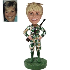 Hunter Bobblehead Custom Female with gun