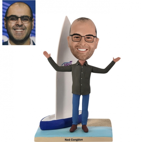 Sailing Bobblehead Personalized with sailboat