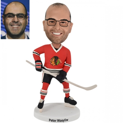 Custom hockey bobblehead Portland Winterhawks