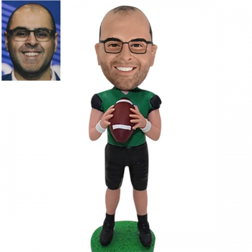 Custom Bobblehead Rugby Player