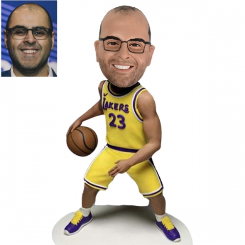 Personalized Bobblehead Lakers NBA