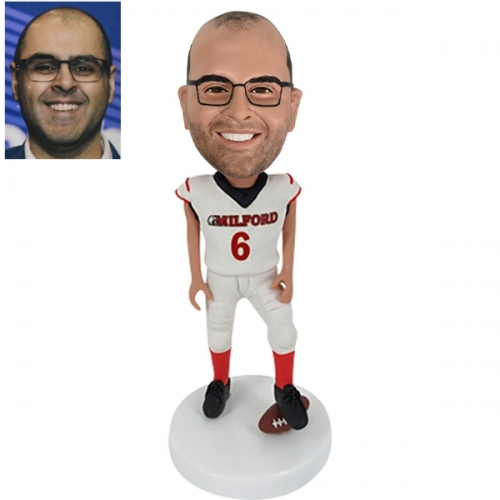 Custom football bobbleheads