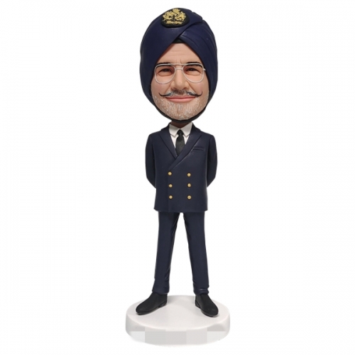 Custom bobblehead in turban from United Arab Emirates