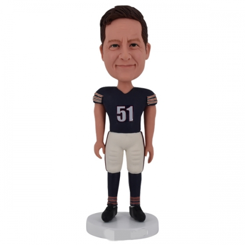 Custom Bobblehead with Chicago Bears jersey