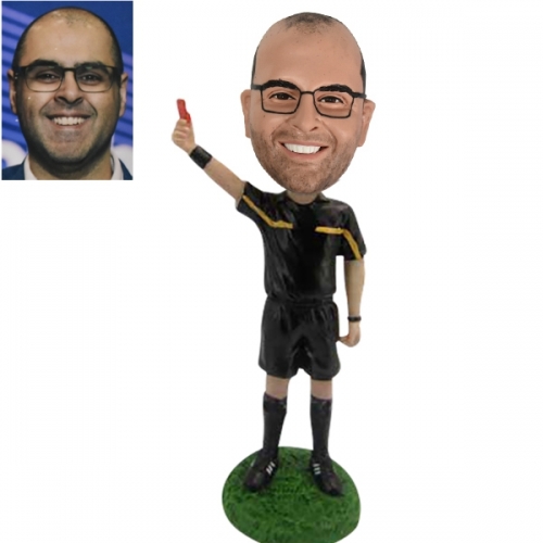 Custom Bobblehead Coach/Referee with whistle