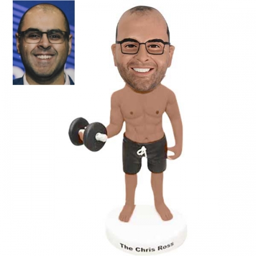 Make your own bobblehead for fitness trainer