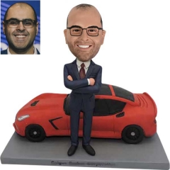 Custom bobblehead with car