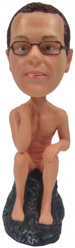 Custom Naked nude Bobblehead sitting