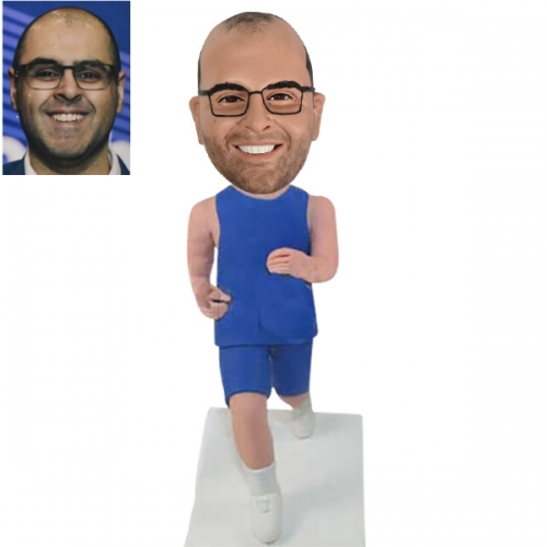 Personalized Bobblehead Runner