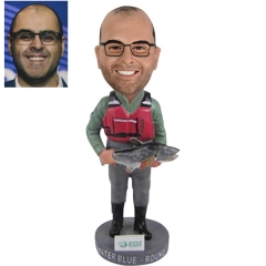 Custom Fishing Bobblehead Fisherman