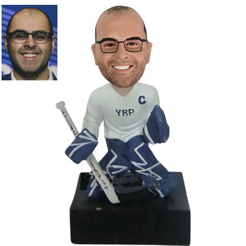 Custom Bobbleheads Hockey Goalie