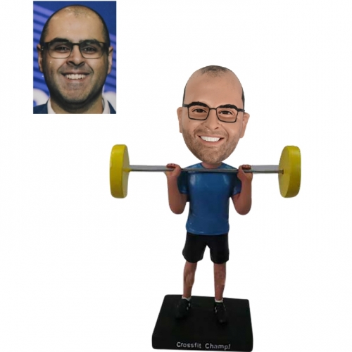 Custom Bobblehead Weightlifter/weightlifting