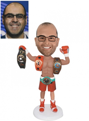 Bobblehead custom with Champion belts