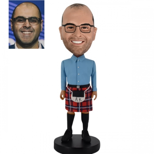 Custom Bobblehead in scotland kilts