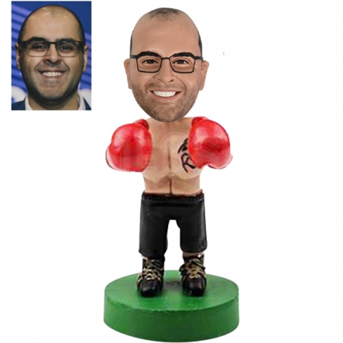 Custom boxing bobble head best doll