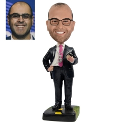 Custom Boss Bobblehead with dollar