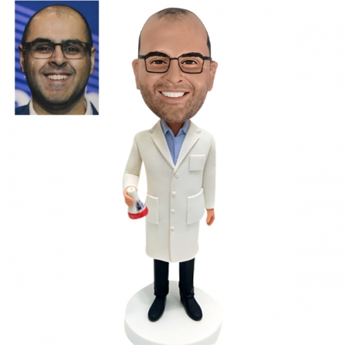 Custom scientist bobblehead