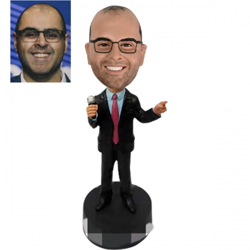 Custom made bobble head Host/speaker