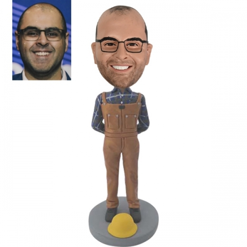 Bobblehead Custom construction worker