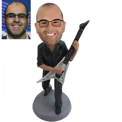 Custom guitar bobble head dolls