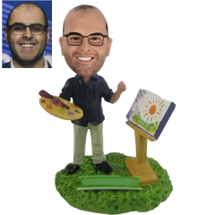 Custom artist teacher painter bobbleheads