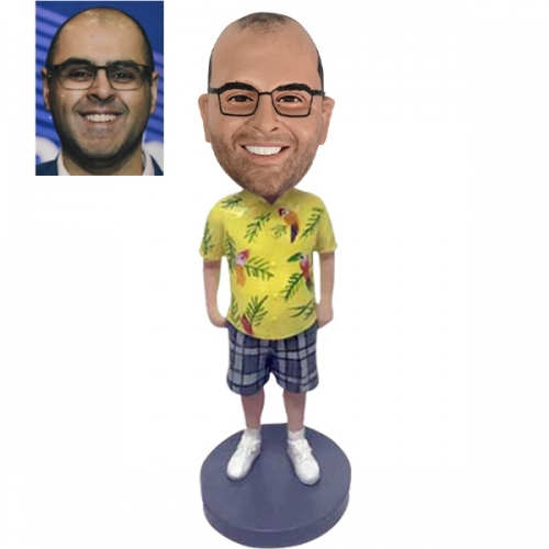 Custom hawaiian bobble head Beach Summer